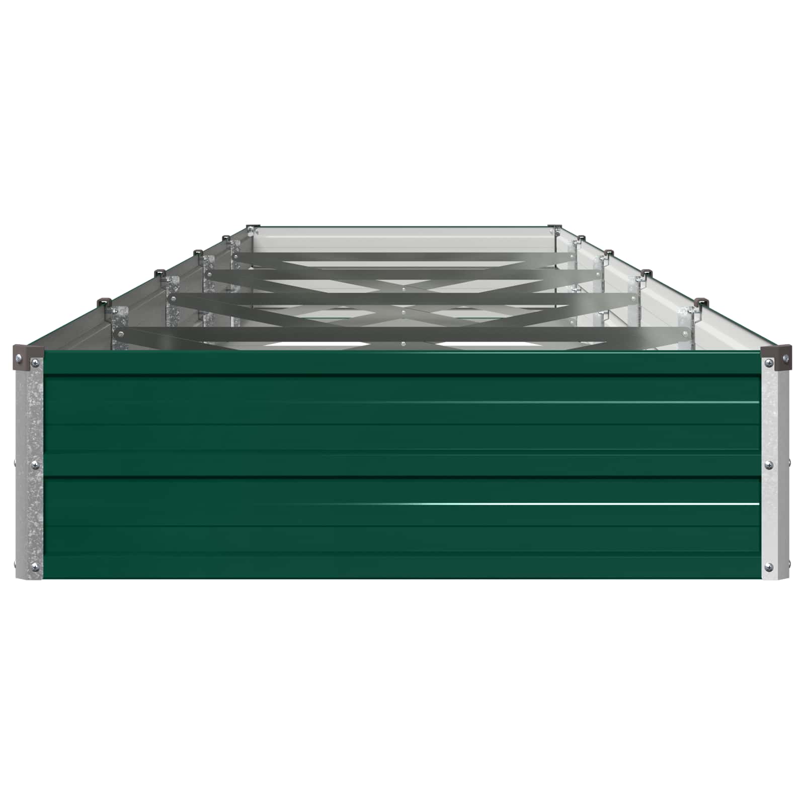 Υψωμένο Κρεβάτι Κήπου Πράσινο 400 x 80 x 24 εκ.