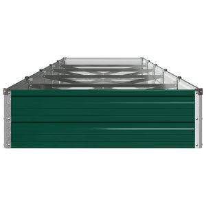 Υψωμένο Κρεβάτι Κήπου Πράσινο 400 x 80 x 24 εκ.