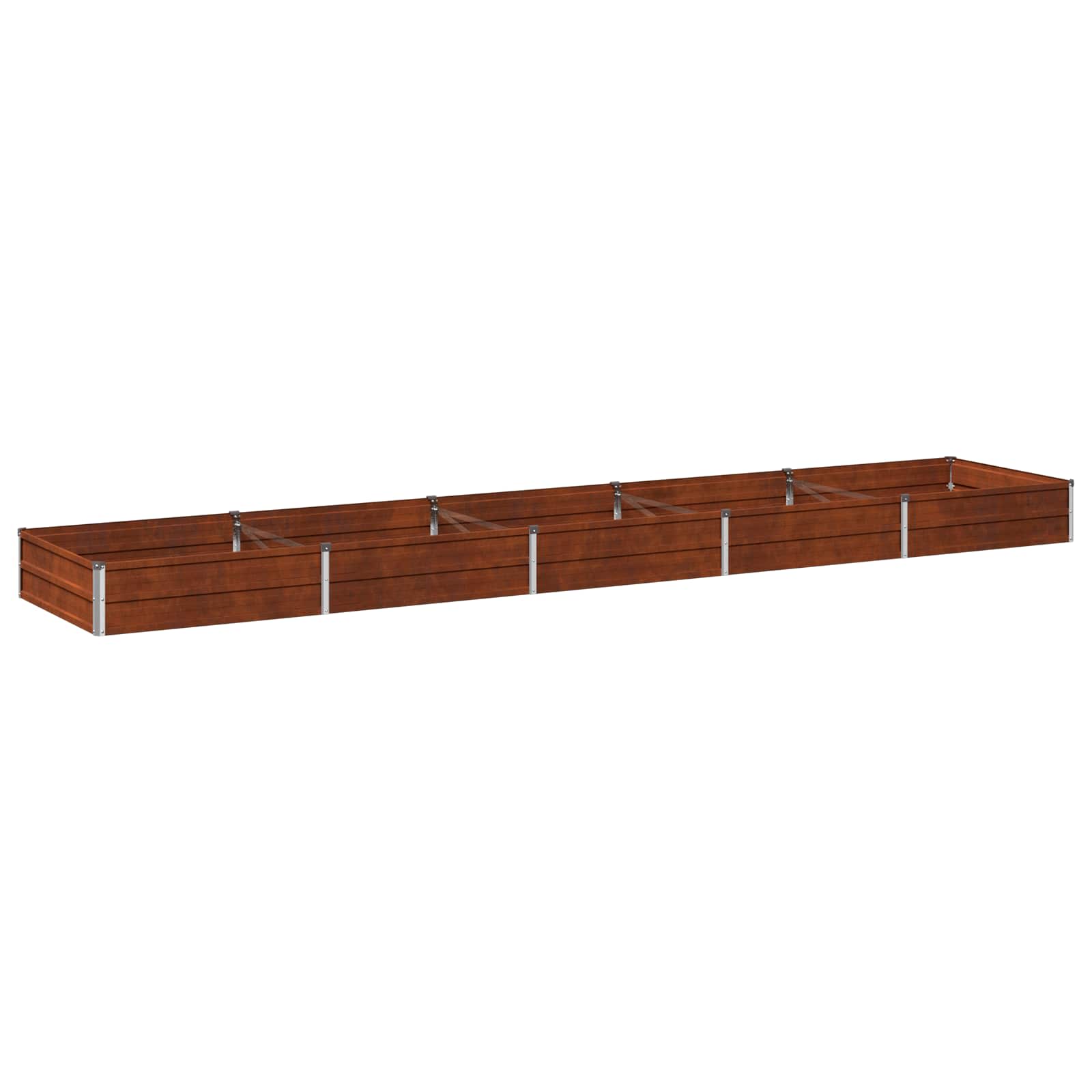 Υψωμένο Κρεβάτι Κήπου Σκ rusty 400 x 80 x 24 εκ. κοντόν