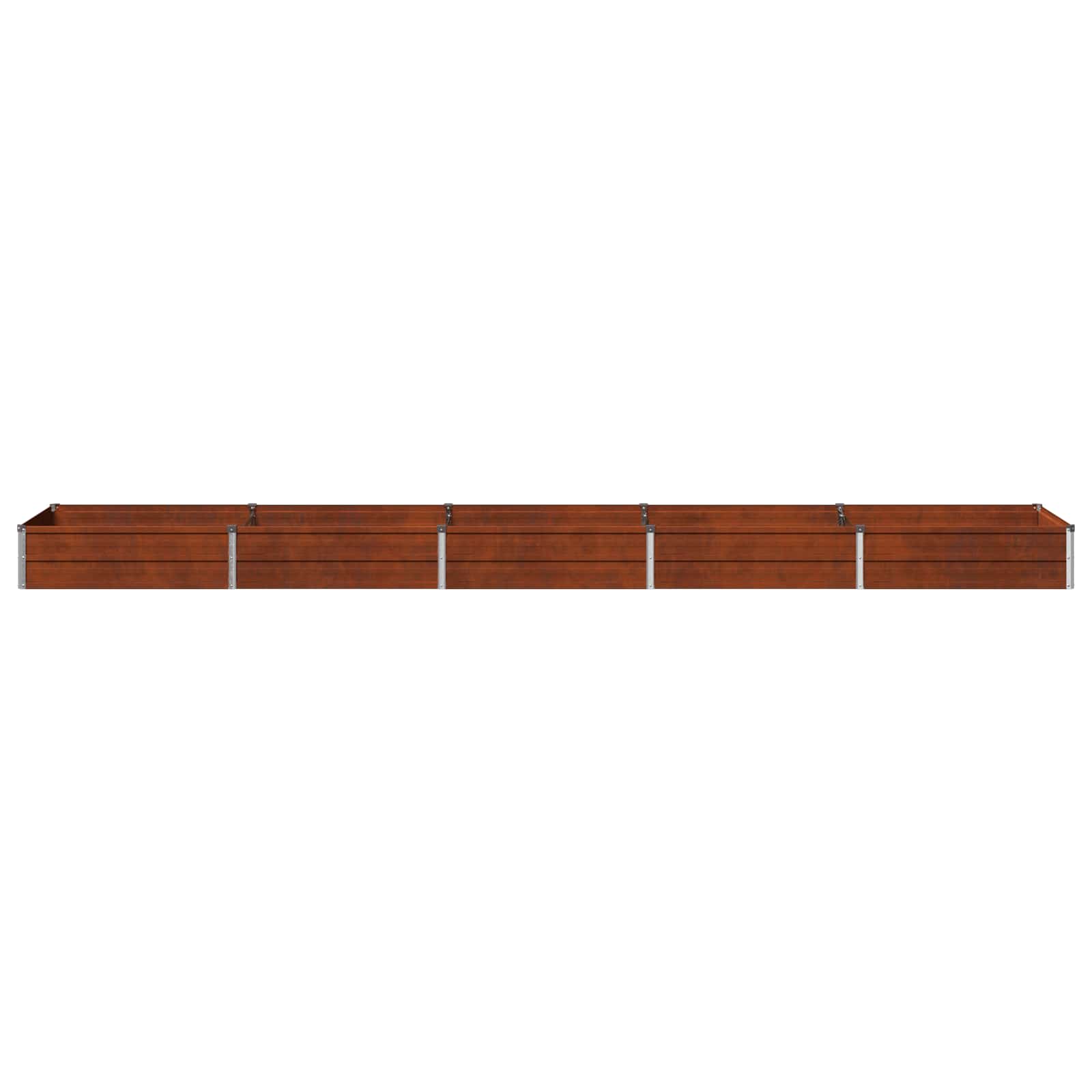 Υψωμένο Κρεβάτι Κήπου Σκ rusty 400 x 80 x 24 εκ. κοντόν
