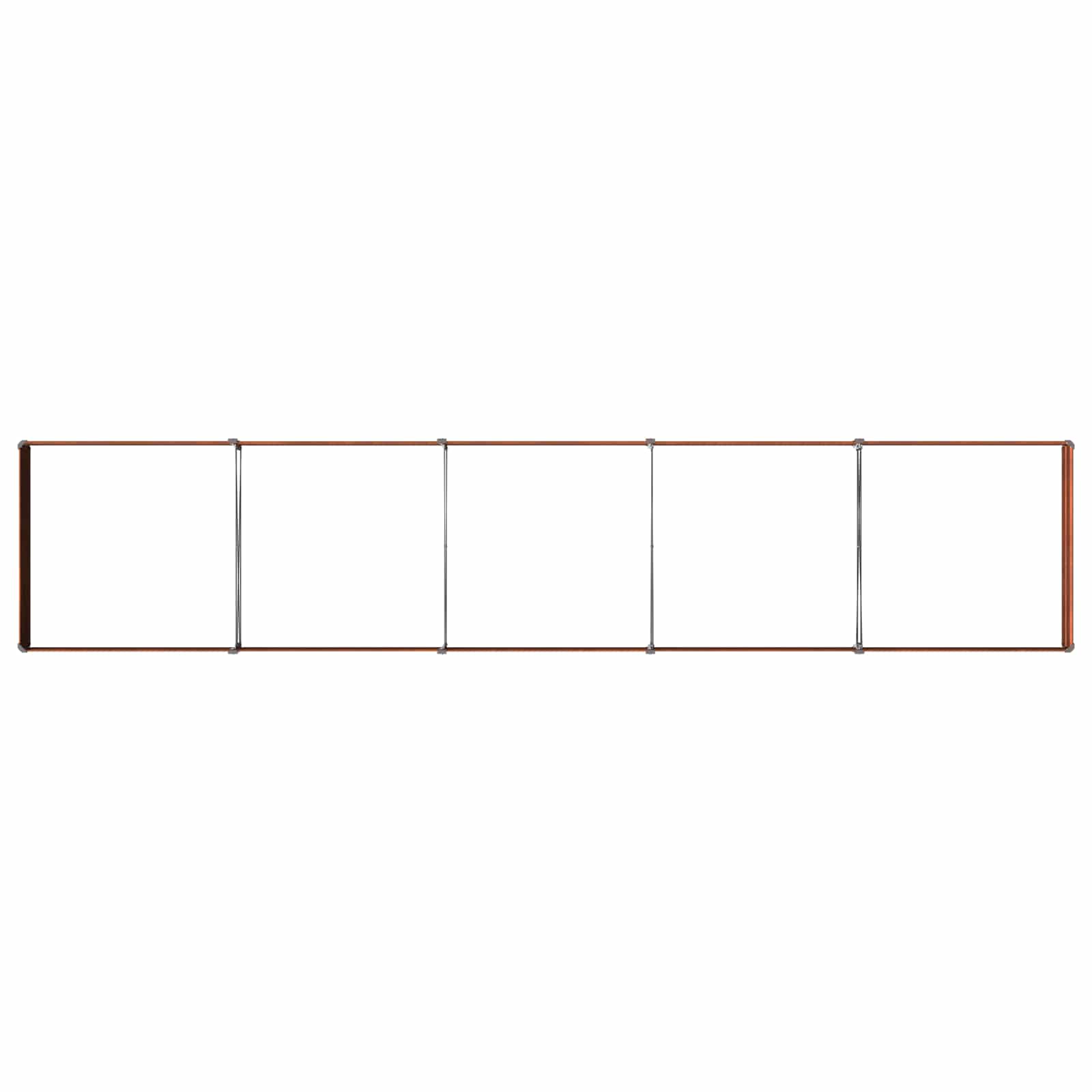 Υψωμένο Κρεβάτι Κήπου Σκ rusty 400 x 80 x 24 εκ. κοντόν