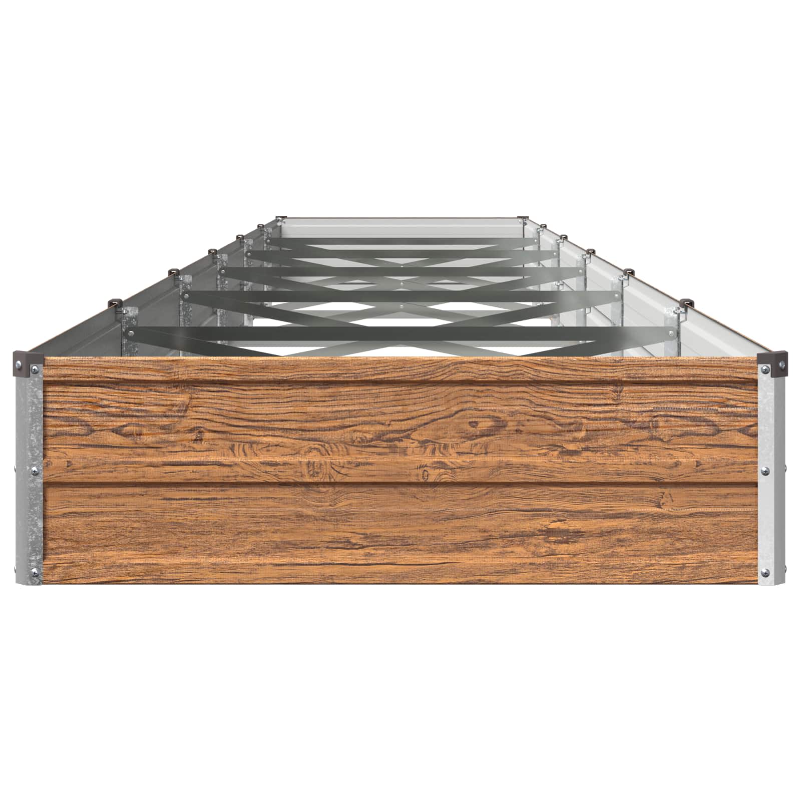 Υψωμένο Κρεβάτι Κήπου Ξύλινο Καφέ 480 x 80 x 24 εκ.