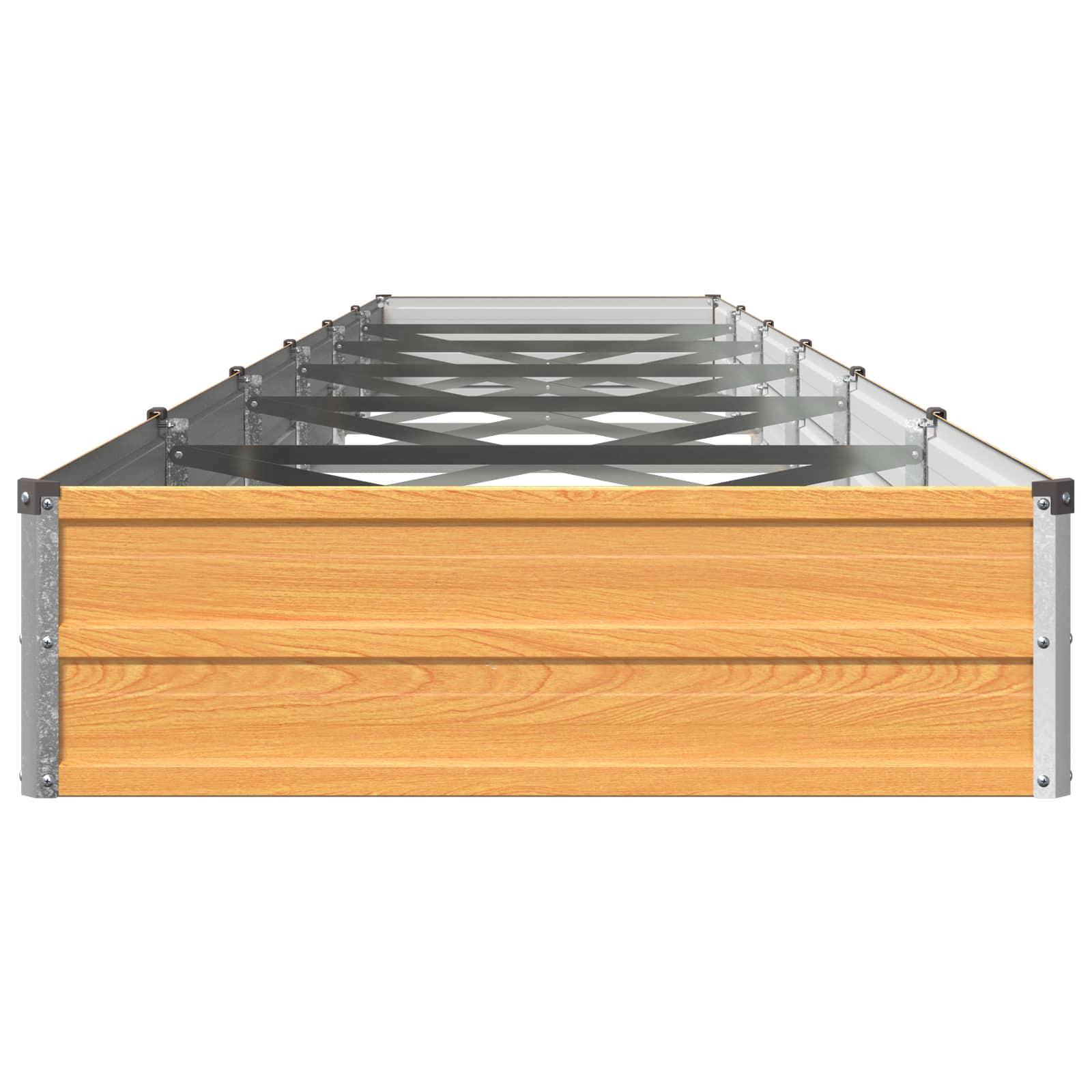 Υψωμένο Κρεβάτι Κήπου Φυσικό 480 x 80 x 24 εκ.