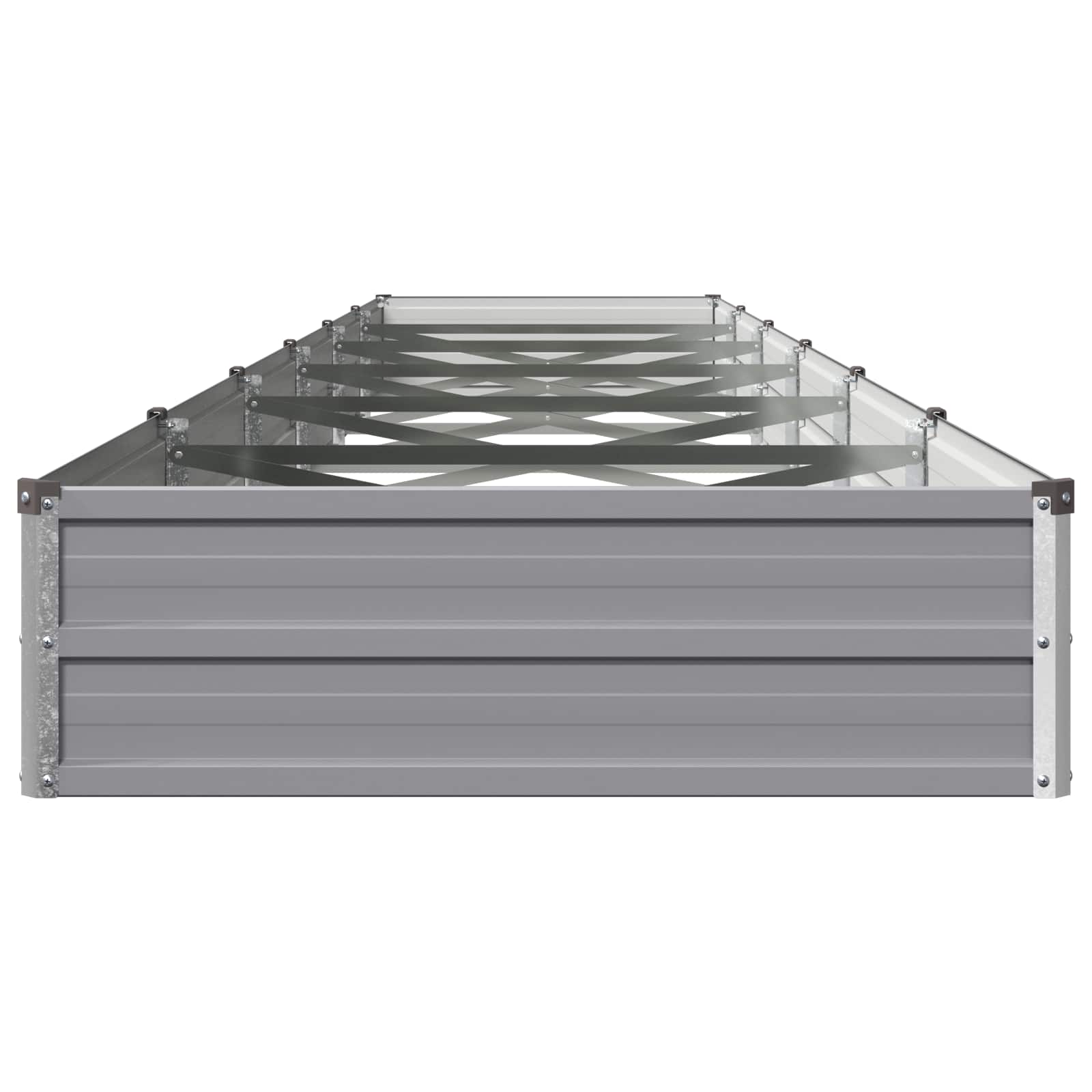 Υψωμένο Κρεβάτι Κήπου Γκρι 480 x 80 x 24 εκ. - Pakobazaar