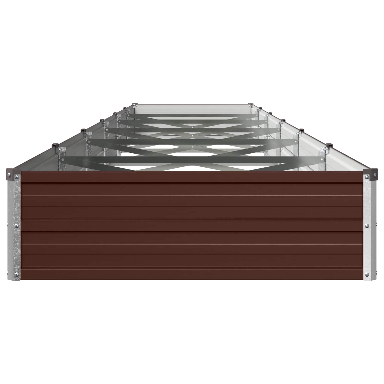 Υψωμένο Κρεβάτι Κήπου Καφέ 480 x 80 x 24 εκ. - Pakobazaar