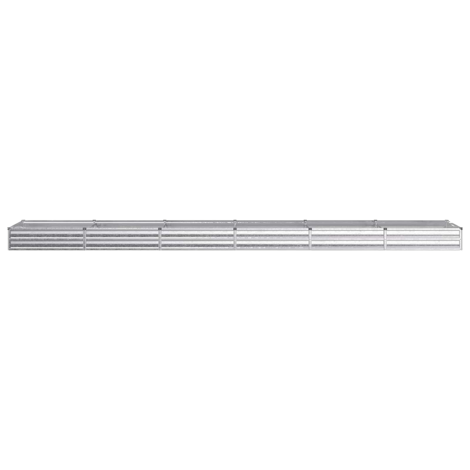 Υψωμένο Κρεβάτι Κήπου Ασημί 480 x 80 x 24 εκ. γαλβανισμένο - Pakobazaar