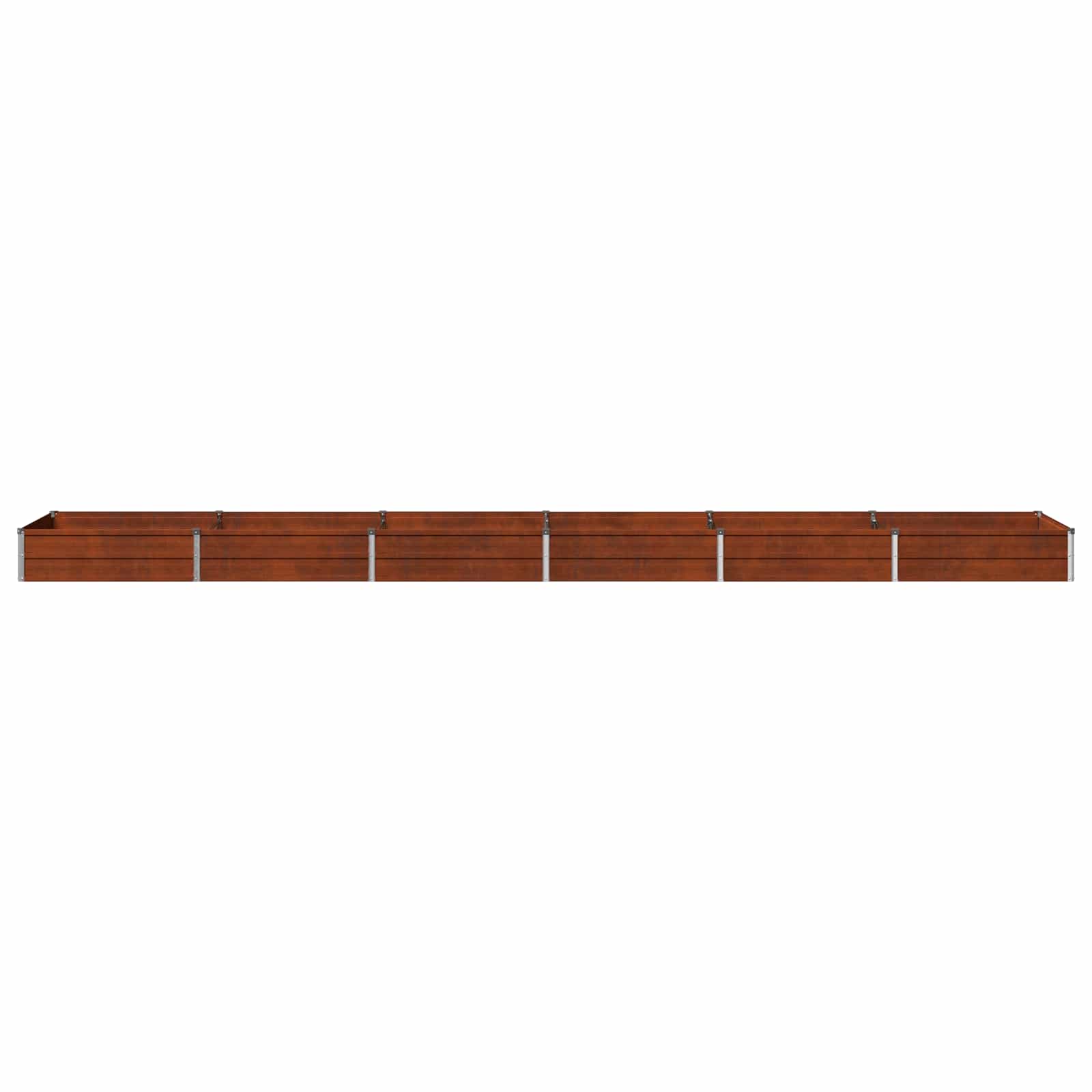 Υψωμένο Κρεβάτι Κήπου Σκ rusty 480 x 80 x 24 εκ. κοντόν - Pakobazaar