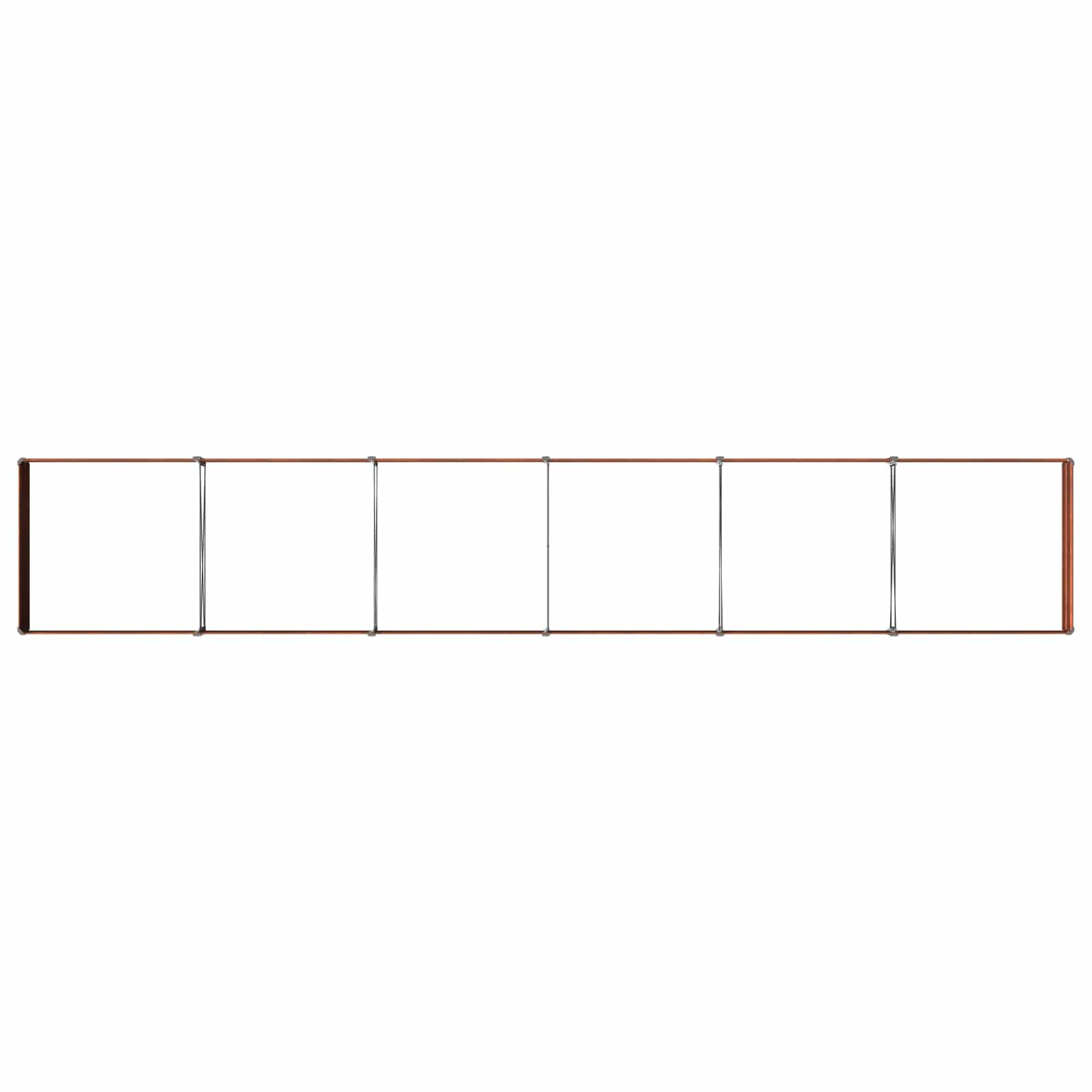 Υψωμένο Κρεβάτι Κήπου Σκ rusty 480 x 80 x 24 εκ. κοντόν - Pakobazaar
