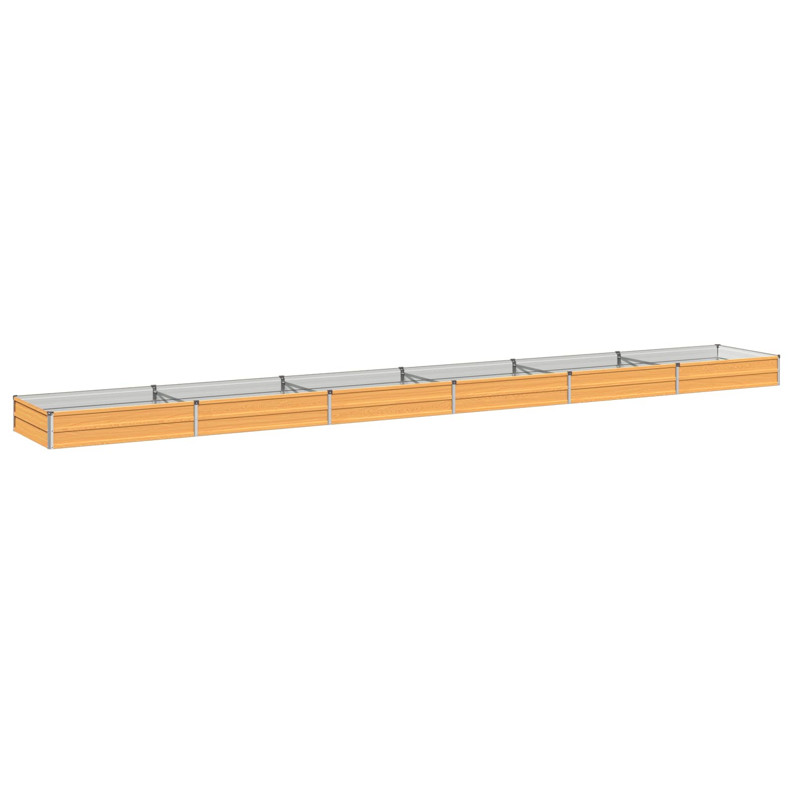 Υψωμένο Κρεβάτι Κήπου Φυσικό 600 x 80 x 24 εκ. - Pakobazaar