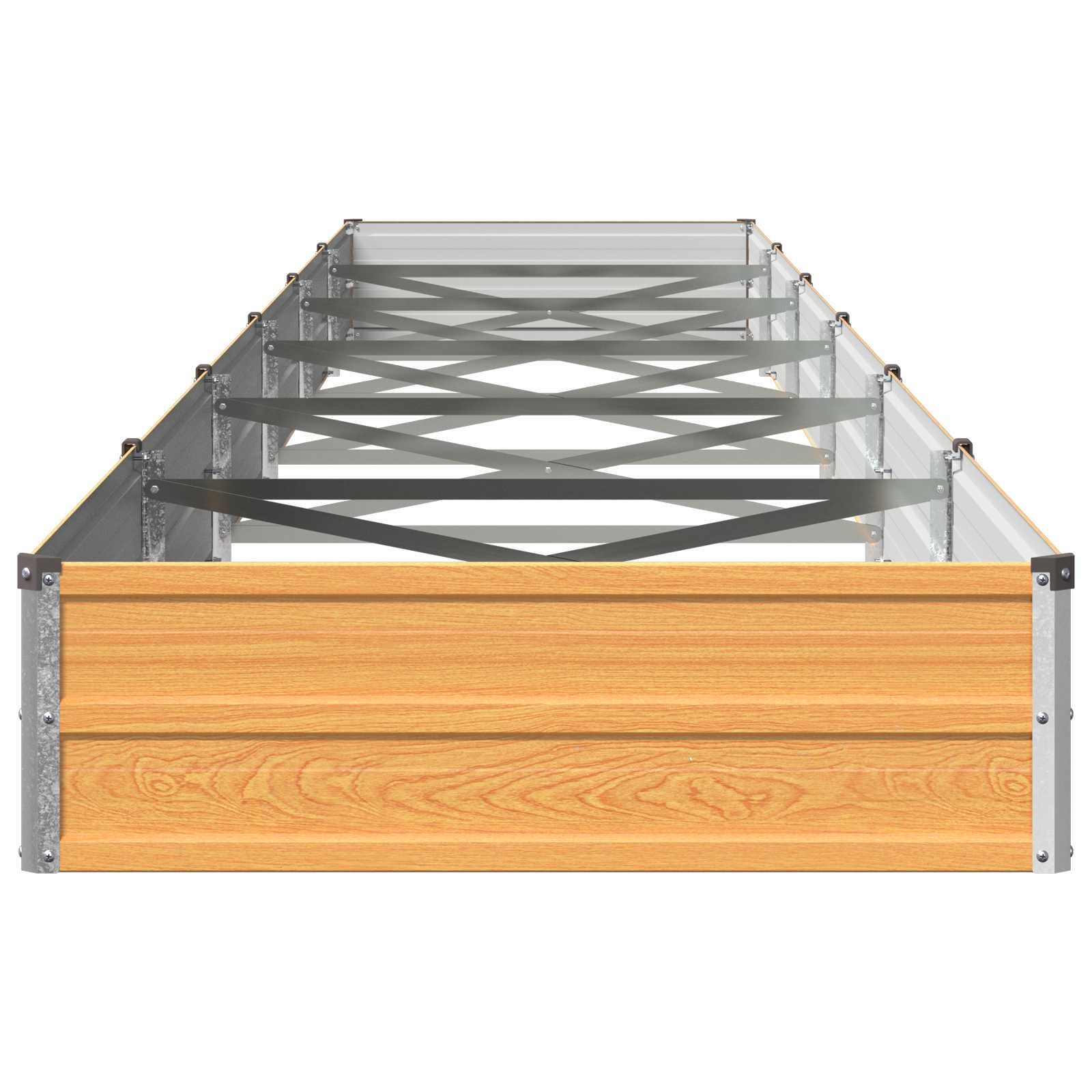 Υψωμένο Κρεβάτι Κήπου Φυσικό 600 x 80 x 24 εκ. - Pakobazaar