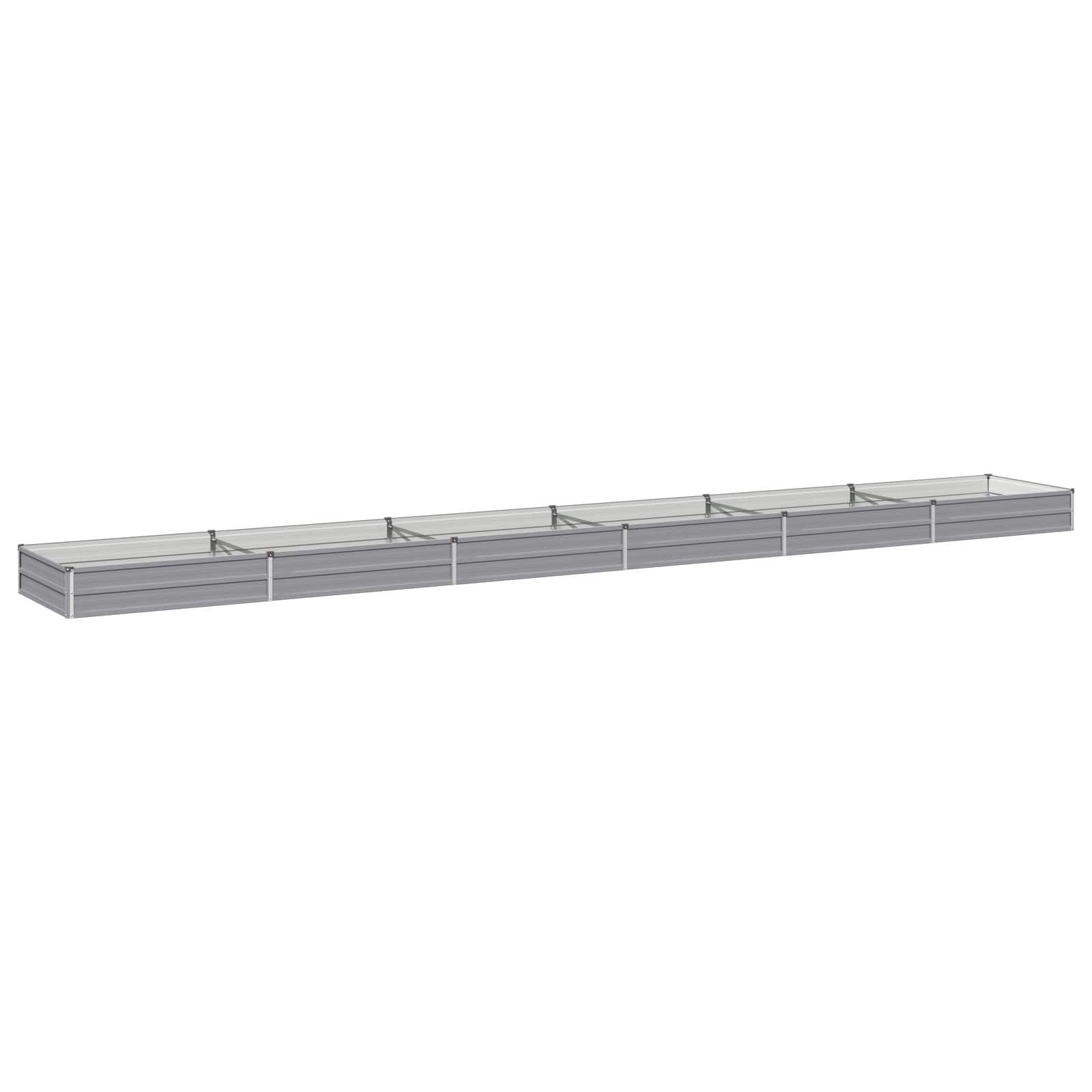 Υψωμένο Κρεβάτι Κήπου Γκρι 600 x 80 x 24 εκ. - Pakobazaar