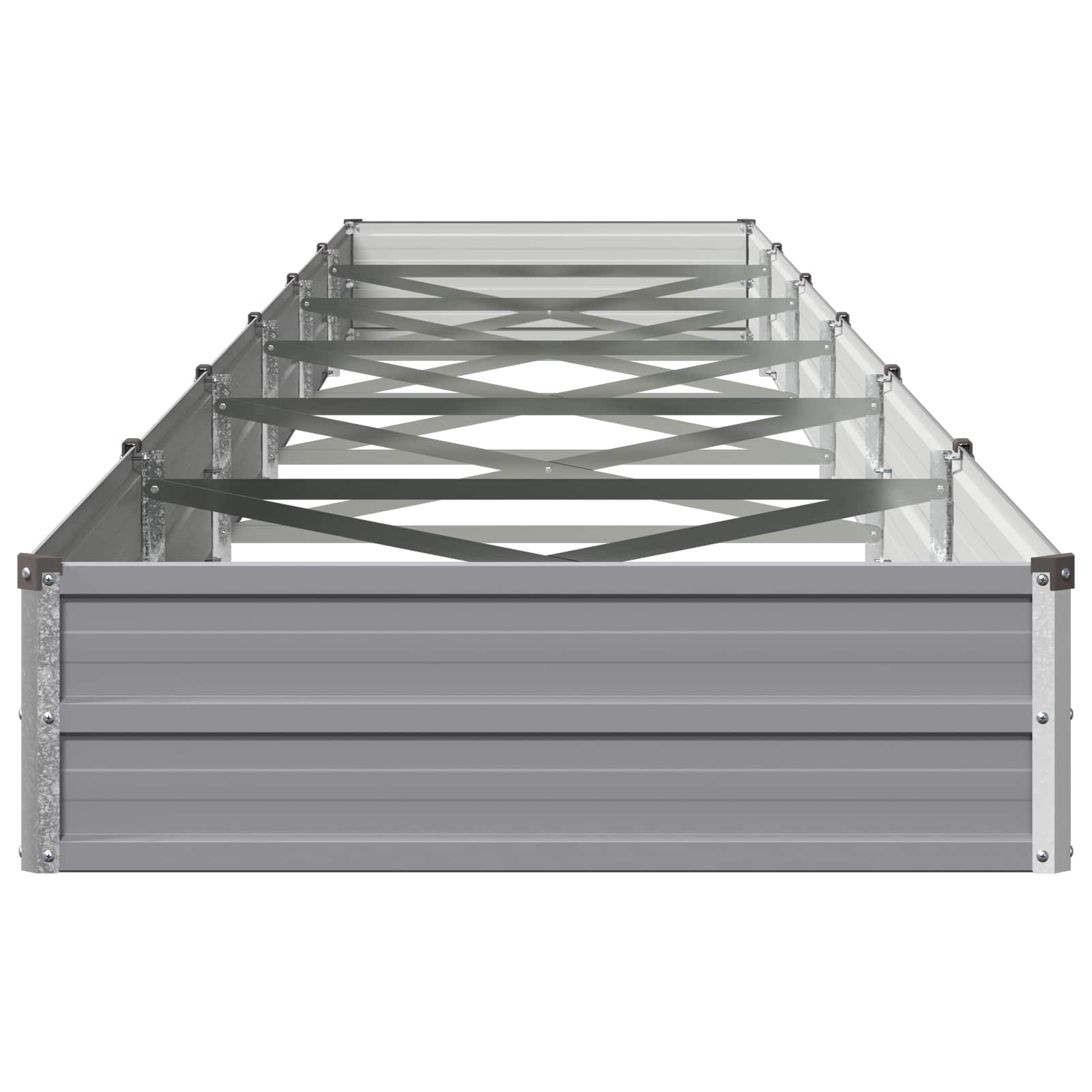 Υψωμένο Κρεβάτι Κήπου Γκρι 600 x 80 x 24 εκ. - Pakobazaar