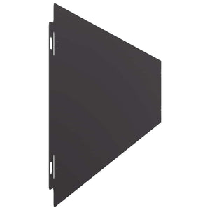 Περίγραμμα γκαζόν 30 pcs 15 x 103 cm Ατσάλι Μαύρο - Pakobazaar