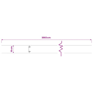 Περίγραμμα γκαζόν 30 pcs 15 x 103 cm Ατσάλι Μαύρο - Pakobazaar