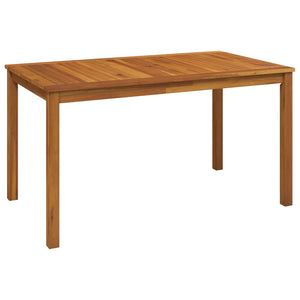 5-Piece Garden Dining Set Φυσικό Στερεό Ξύλο Ακακίας - Pakobazaar