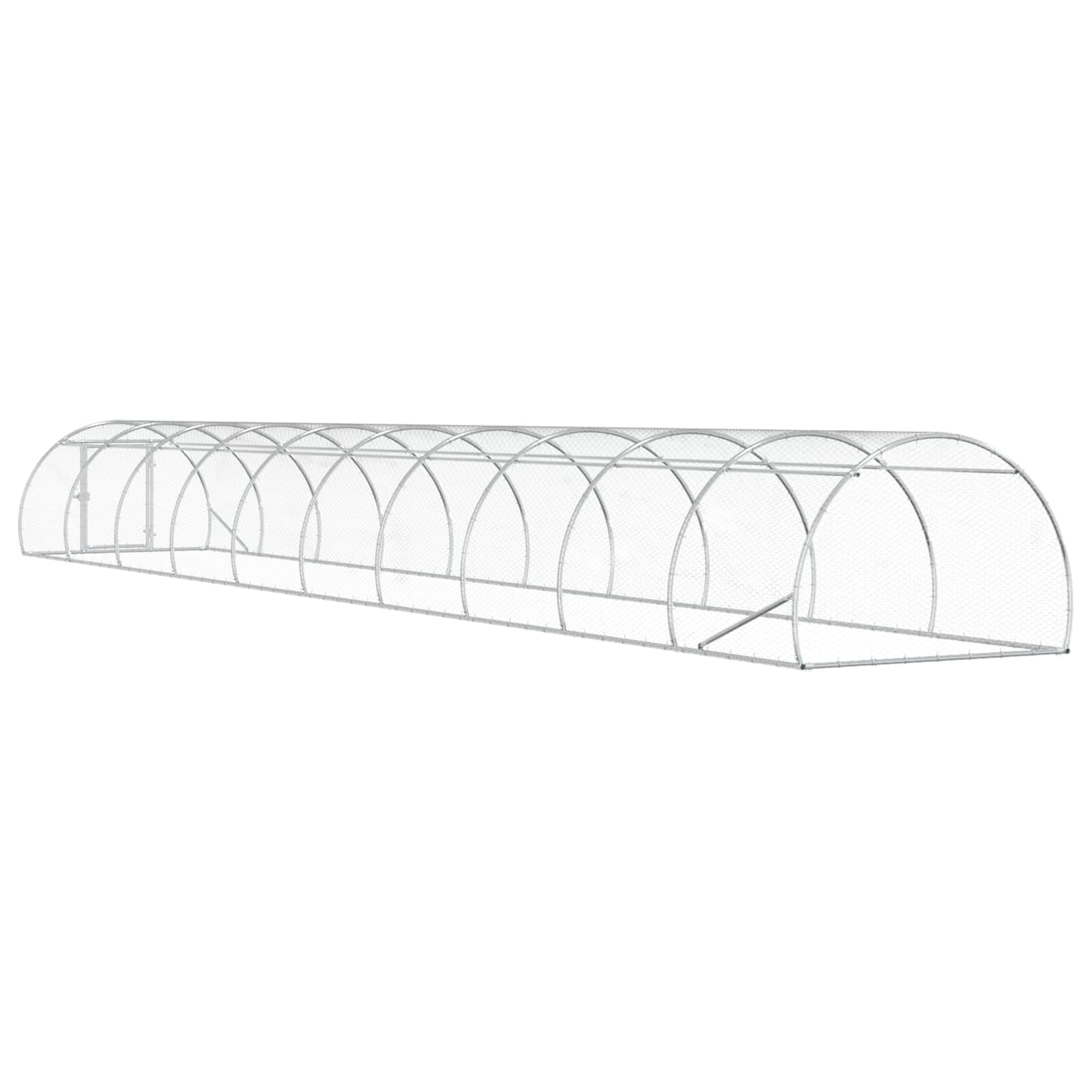 Κοτέτσι Ασημί 1000 x 150 x 100 εκ. Γαλβανισμένος Χάλυβας