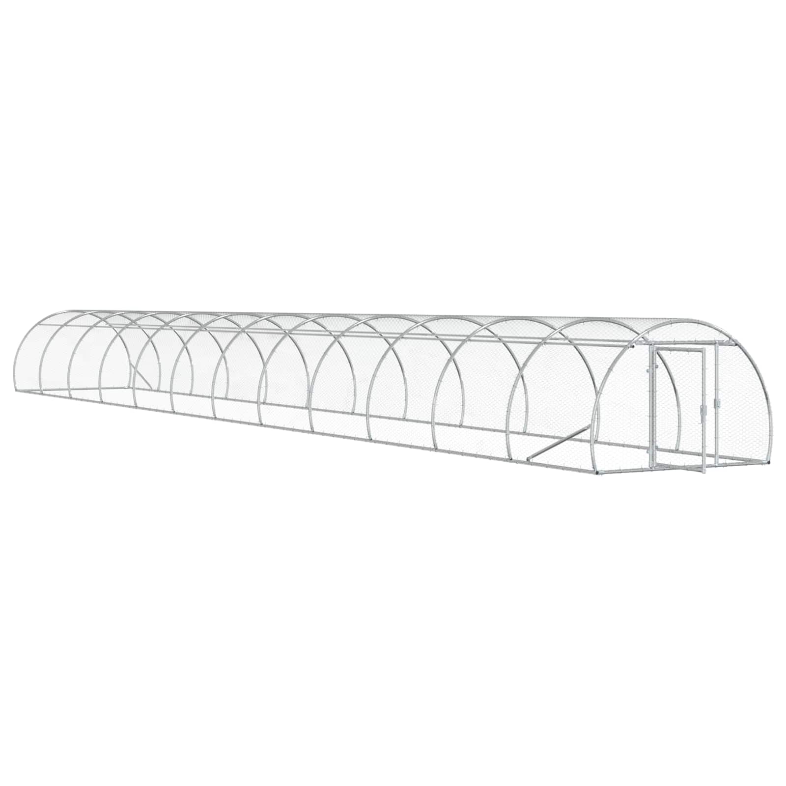 Κοτέτσι Ασημί 1200 x 150 x 100 εκ. Γαλβανισμένος Χάλυβας