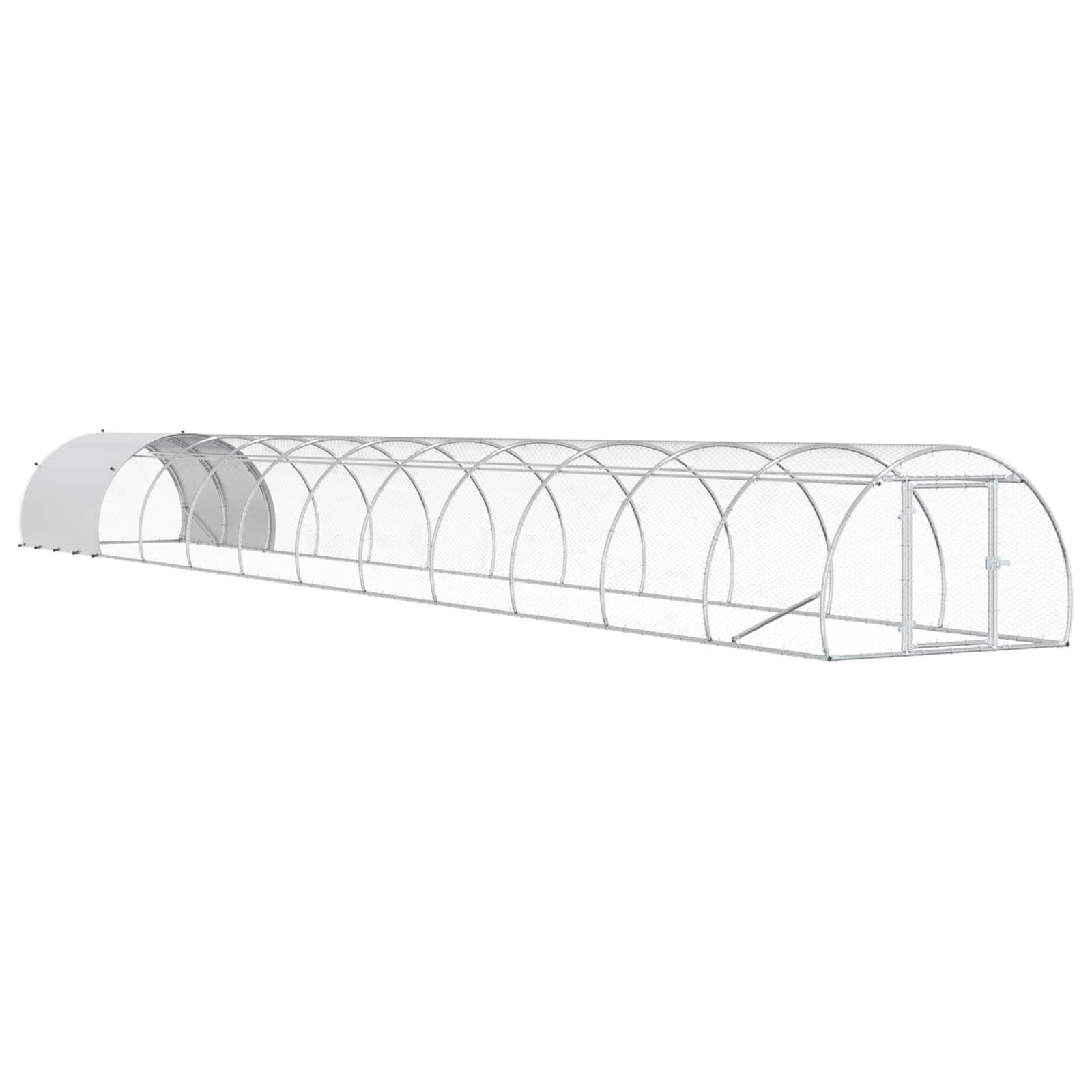 Κοτέτσι Ασημί 1200 x 150 x 100 εκ. Γαλβανισμένος Χάλυβας
