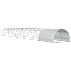 Κοτέτσι Ασημί 1200 x 150 x 100 εκ. Γαλβανισμένος Χάλυβας