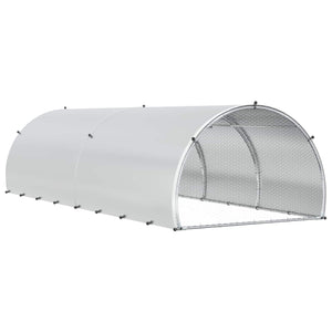 Κοτέτσι Ασημί 400 x 150 x 100 εκ. Γαλβανισμένος Χάλυβας - Pakobazaar
