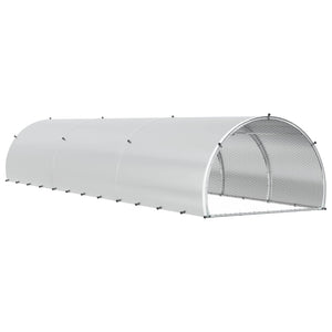 Κοτέτσι Ασημί 600 x 150 x 100 εκ. Γαλβανισμένος Χάλυβας