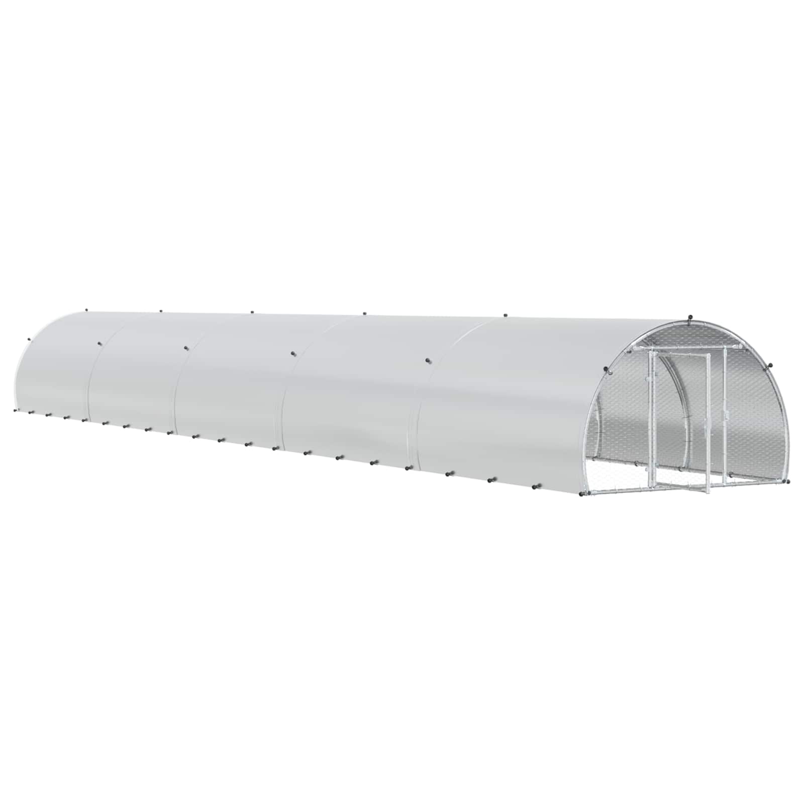 Κοτέτσι Ασημί 1000 x 150 x 100 εκ. Γαλβανισμένος Χάλυβας - Pakobazaar