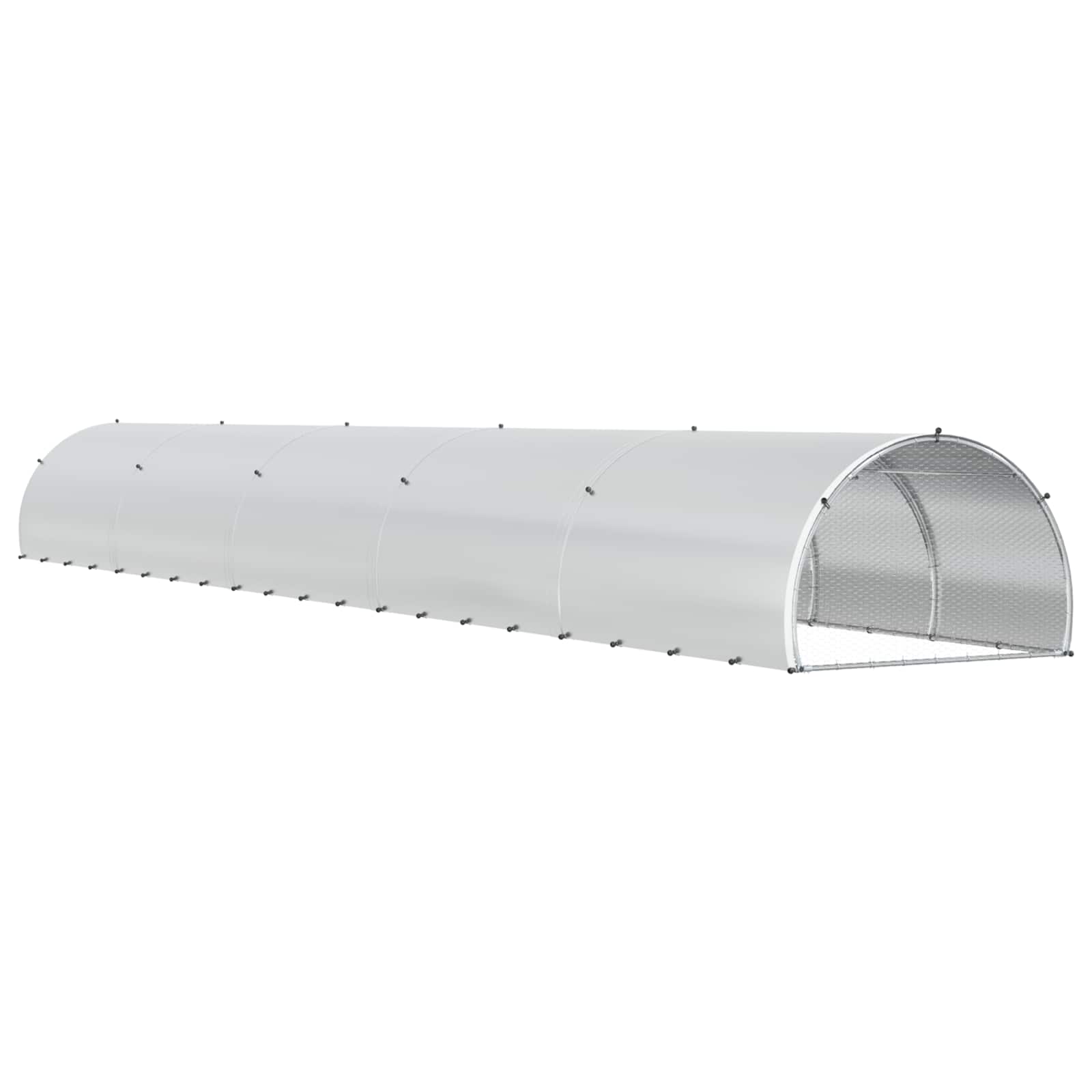 Κοτέτσι Ασημί 1000 x 150 x 100 εκ. Γαλβανισμένος Χάλυβας - Pakobazaar