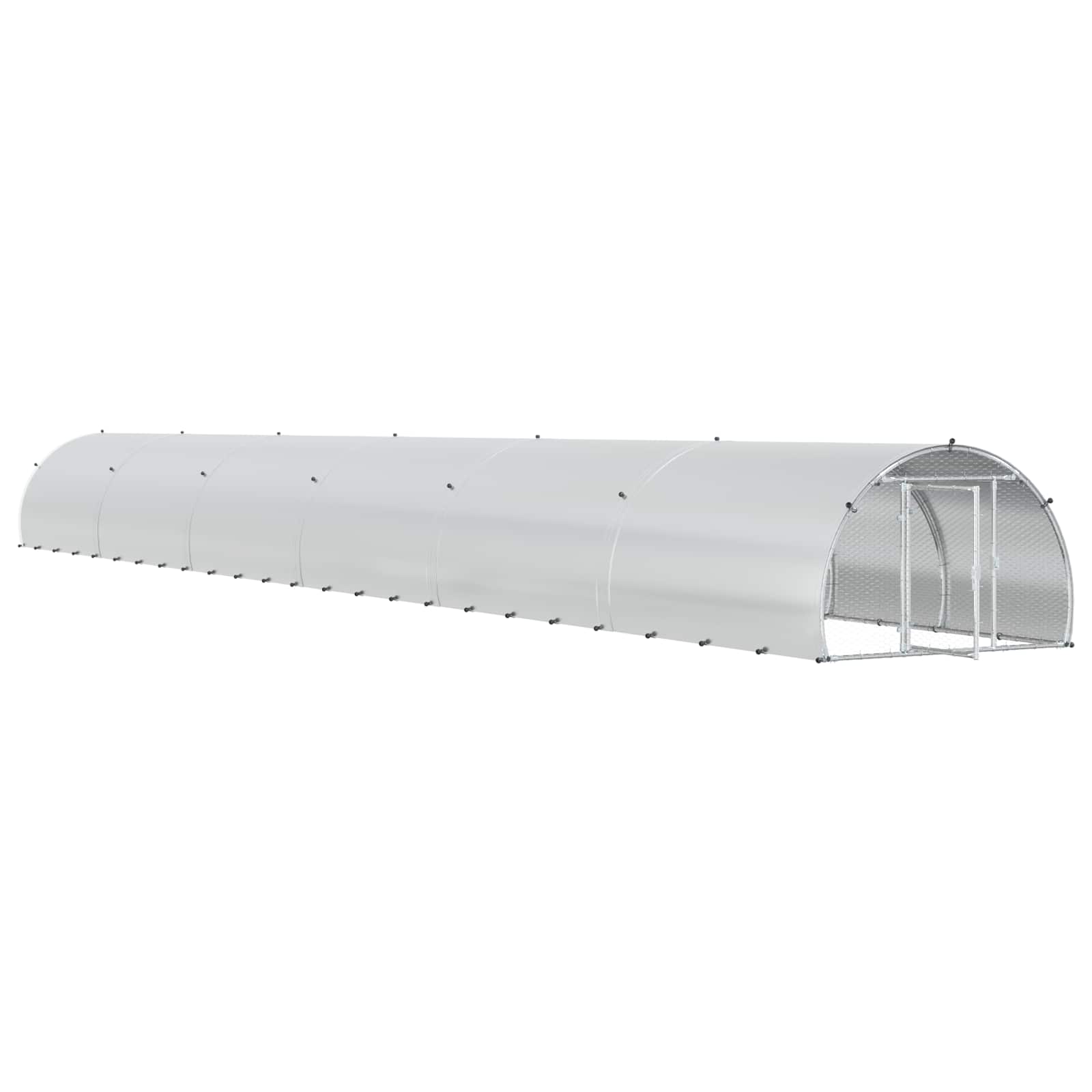 Κοτέτσι Ασημί 1200 x 150 x 100 εκ. Γαλβανισμένος Χάλυβας
