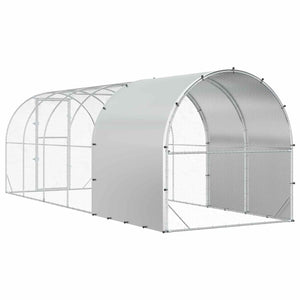Κοτέτσι Ασημί 600 x 200 x 200 εκ. Γαλβανισμένος Χάλυβας