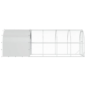 Κοτέτσι Ασημί 600 x 200 x 200 εκ. Γαλβανισμένος Χάλυβας