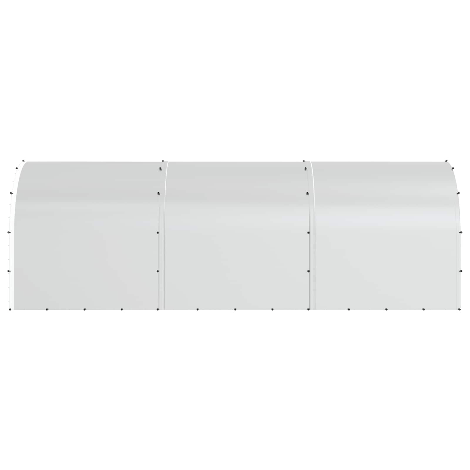 Κοτέτσι Ασημί 600 x 200 x 200 εκ. Γαλβανισμένος Χάλυβας