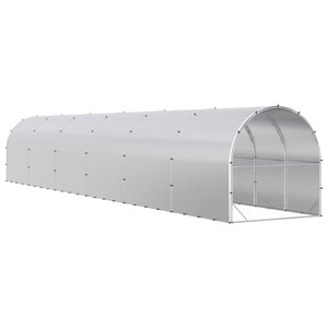 Κοτέτσι Ασημί 1200 x 200 x 200 εκ. Γαλβανισμένος Χάλυβας
