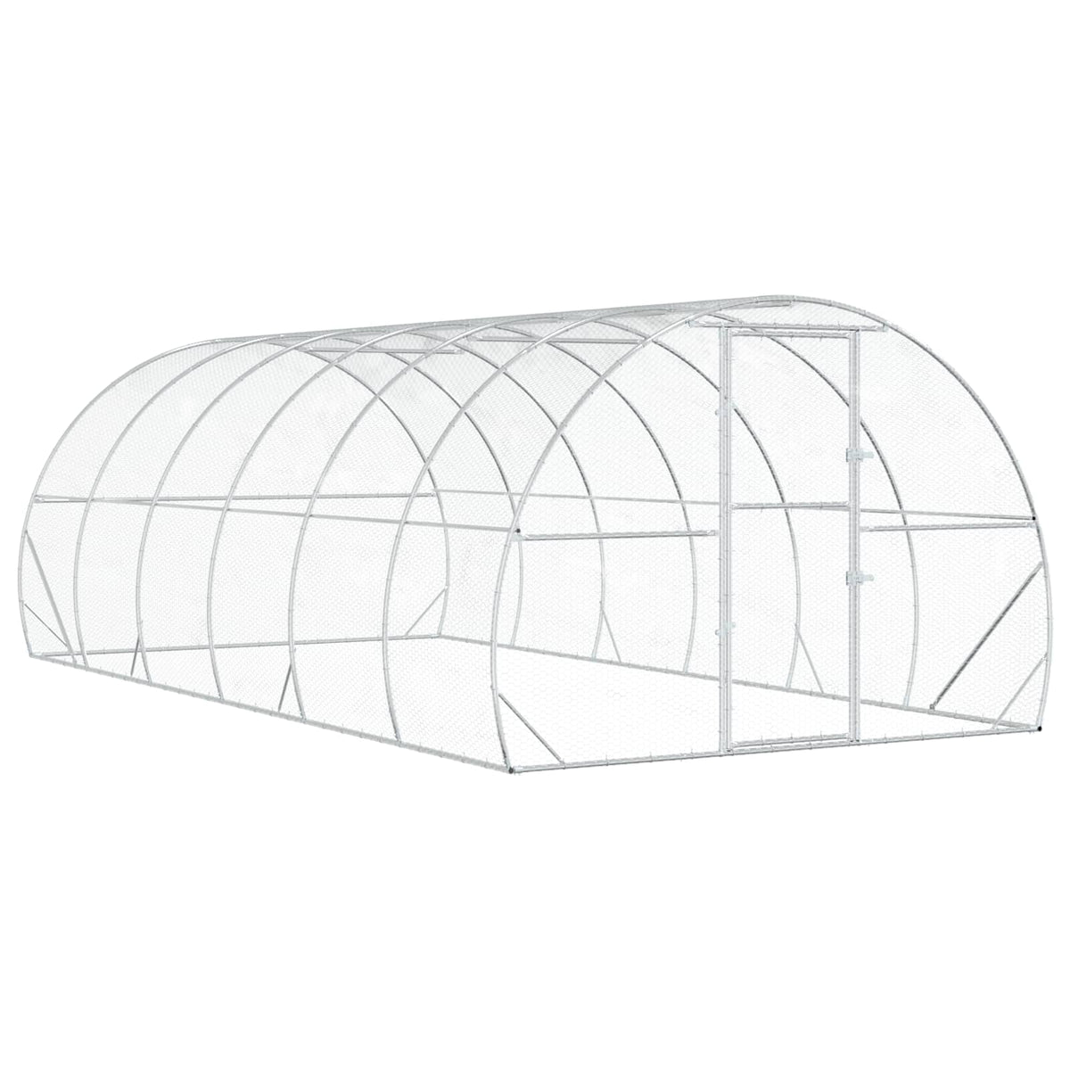 Κοτέτσι Ασημί 600 x 300 x 200 cm Γαλβανισμένος Χάλυβας - Pakobazaar