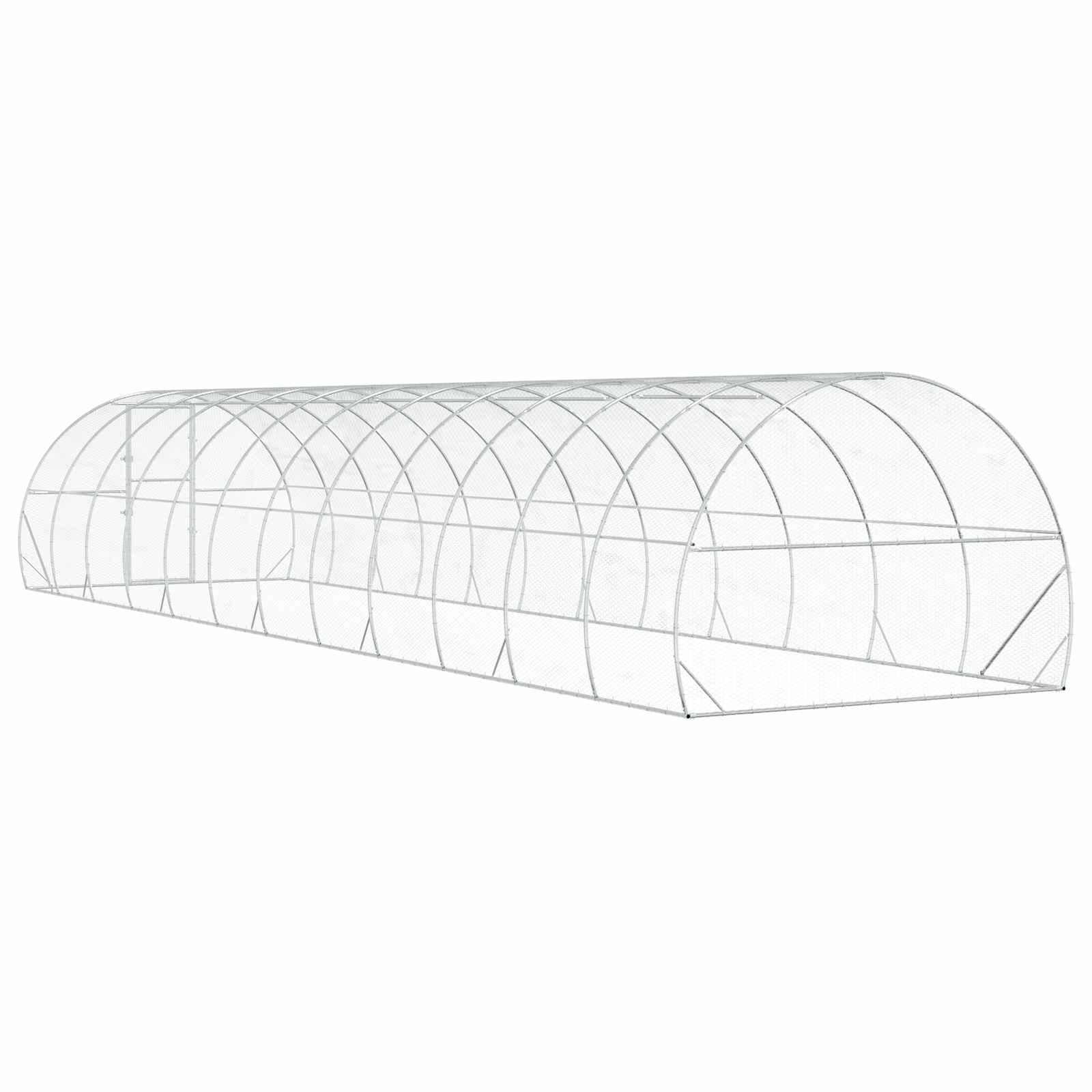 Κοτέτσι Ασημί 1200 x 300 x 200 cm Γαλβανισμένος Χάλυβας - Pakobazaar