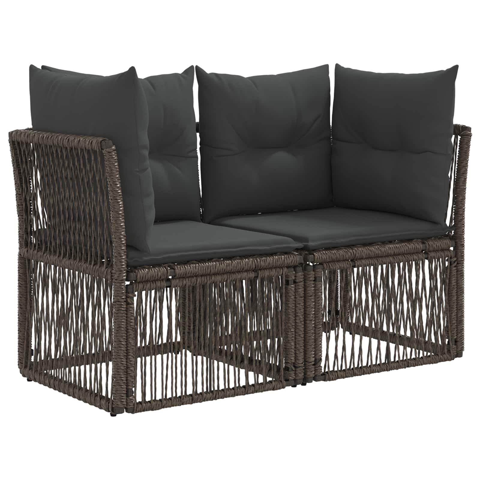 Σετ Καναπέ Κήπου 9 τμχ. Γκρι συνθετικό ρατάν