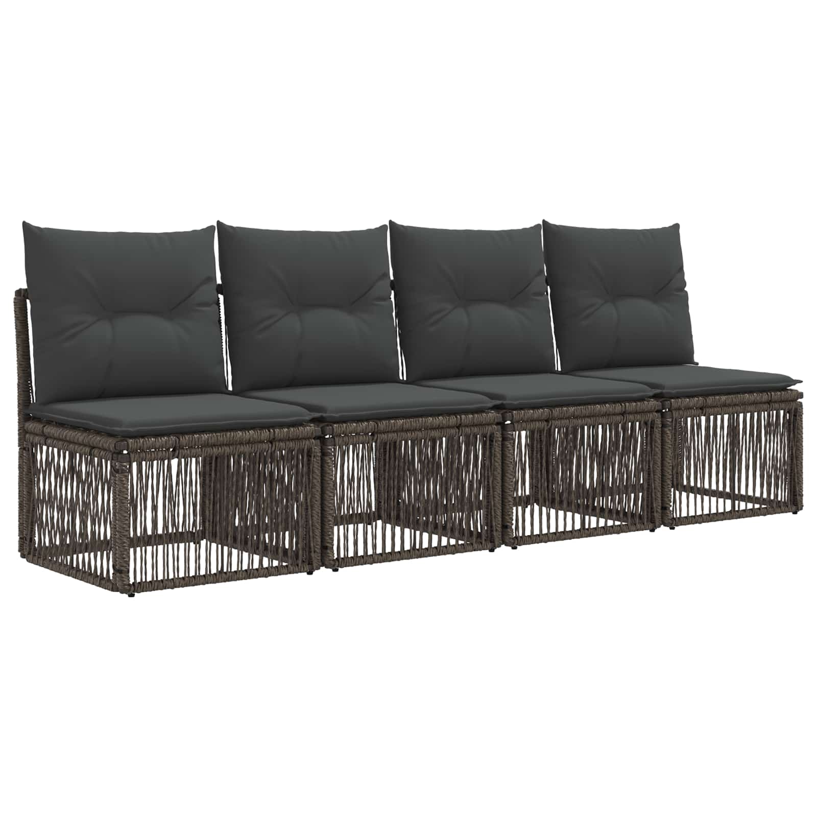 Σετ Καναπέ Κήπου 9 τμχ. Γκρι συνθετικό ρατάν