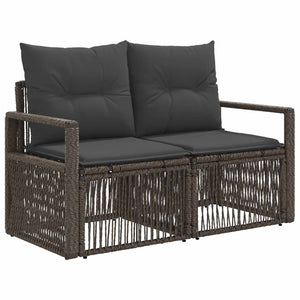 Σετ Καναπέ Κήπου 9 τμχ. Γκρι συνθετικό ρατάν - Pakobazaar