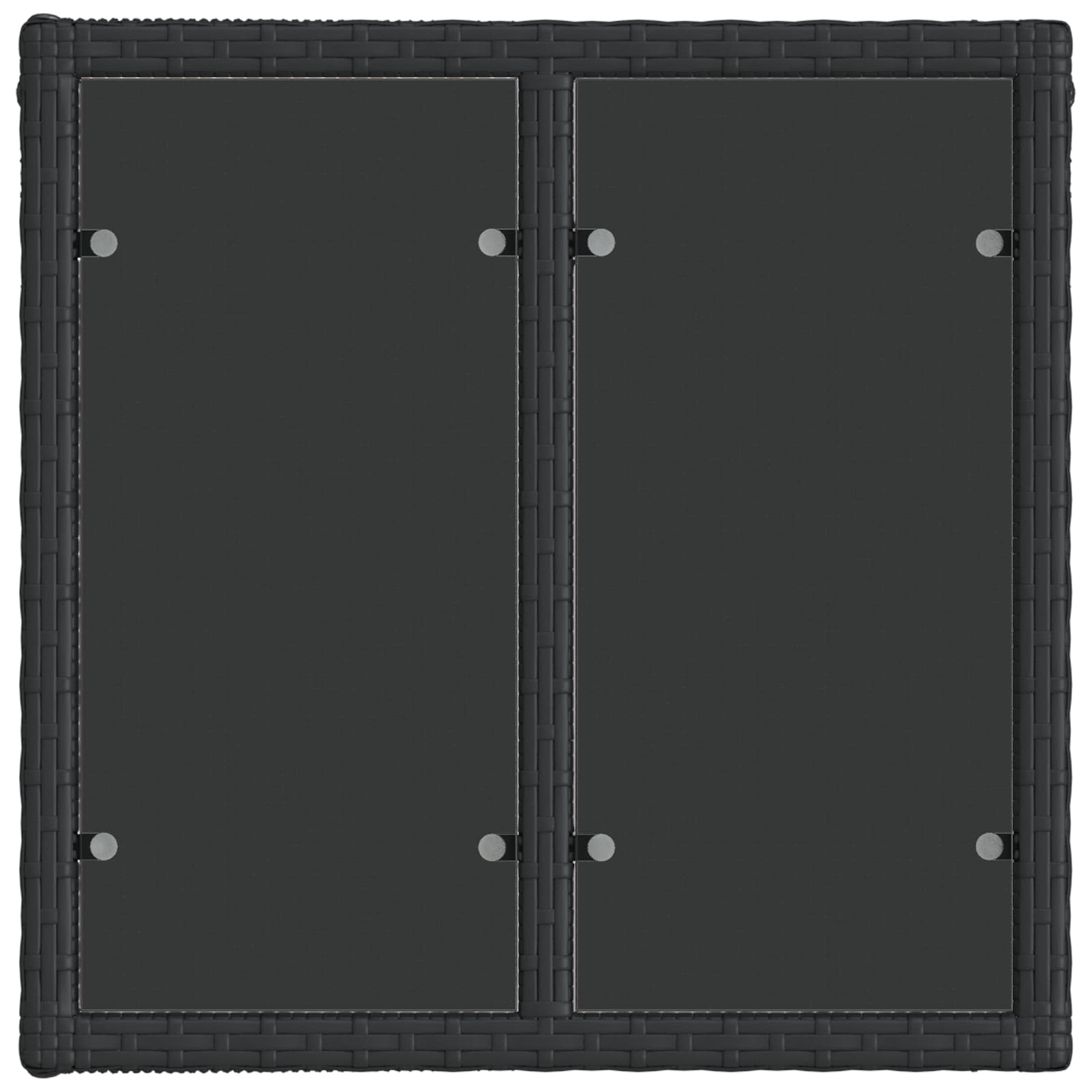 Σετ Καναπέ Κήπου 6 τμχ. Μαύρο συνθετικό ρατάν