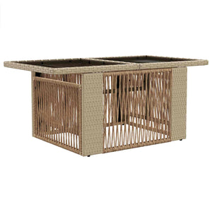 Σετ Καναπέ Κήπου 10 τμχ. Μπεζ συνθετικό ρατάν