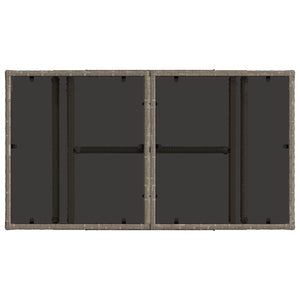 Σετ Καναπέ Κήπου 12 τμχ. Γκρι και Σκούρο Γκρι συνθετικό ρατάν