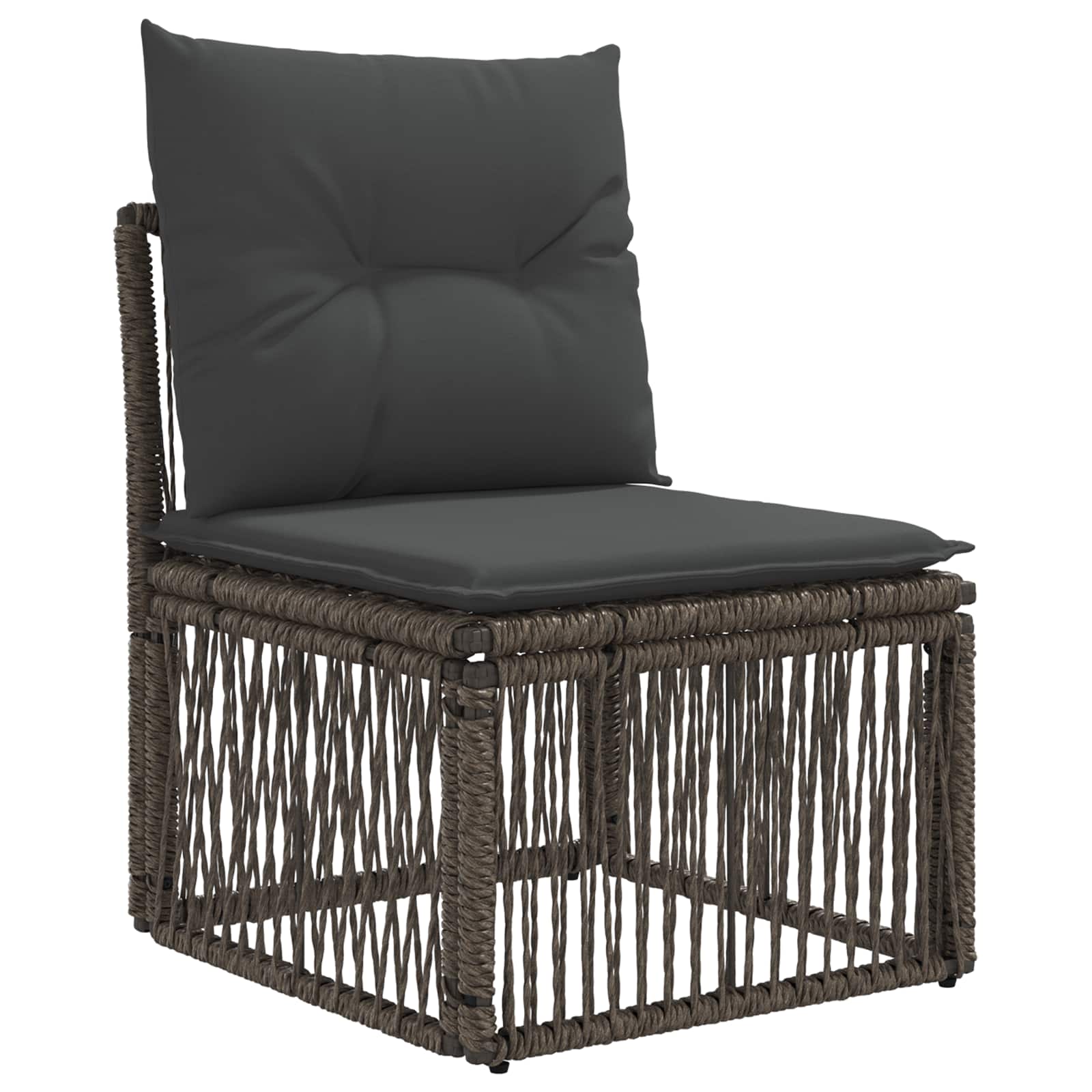 Σετ Καναπέ Κήπου 8 τμχ. Γκρι και Σκούρο Γκρι συνθετικό ρατάν
