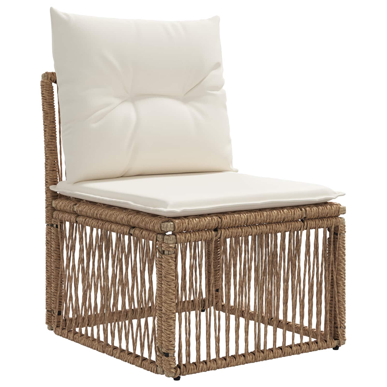 Σετ Καναπέ Κήπου 12 τμχ. Μπεζ και Κρέμ συνθετικό ρατάν - Pakobazaar