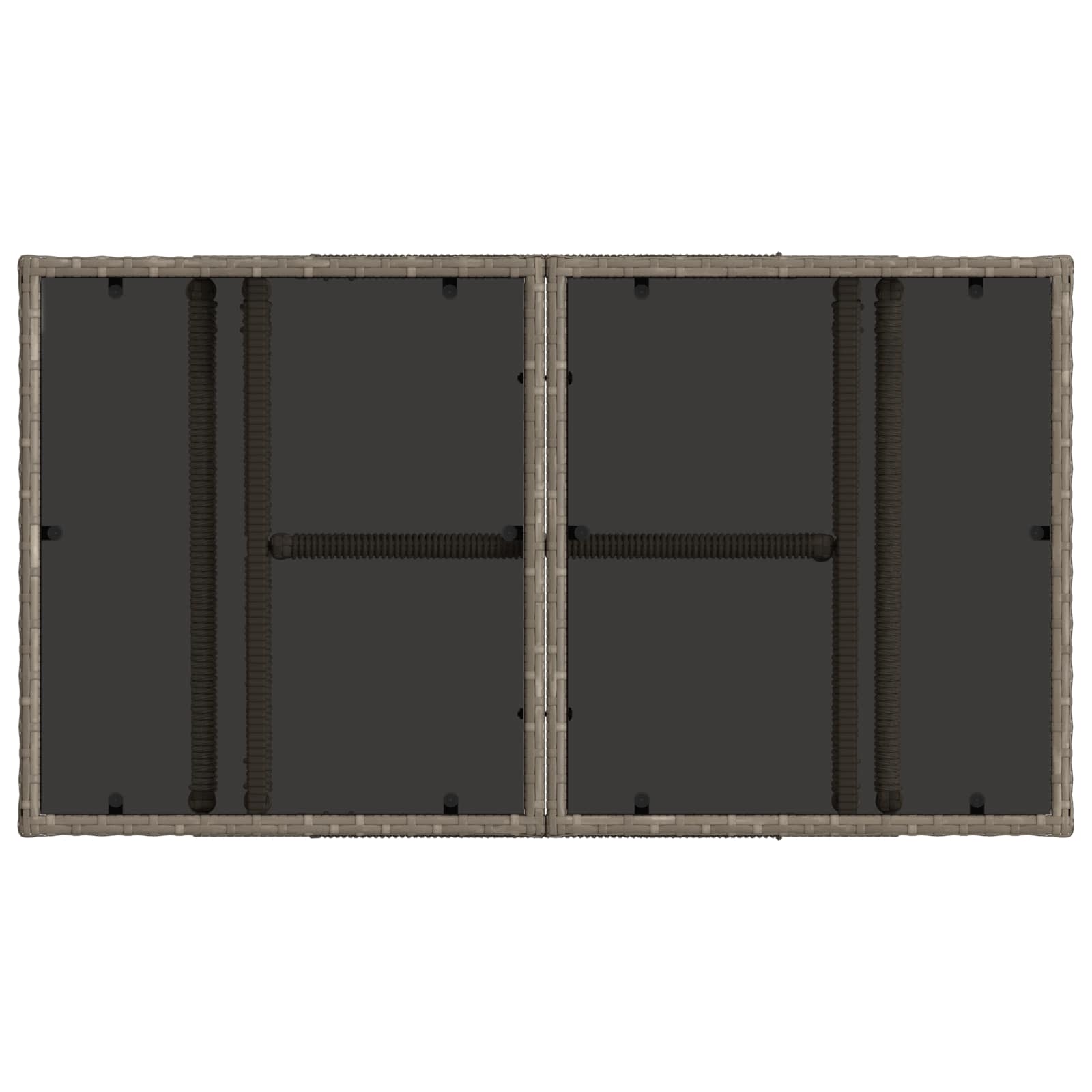 Σετ Καναπέ Κήπου 6 τμχ. Γκρι και Σκούρο Γκρι συνθετικό ρατάν
