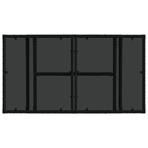 Σετ Καναπέ Κήπου 8 τμχ. Μαύρο και Κρεμ Λευκό συνθετικό ρατάν