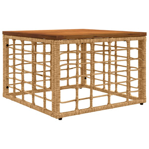 Σειρά Καναπέ Εξωτερικού 7 pcs Φυσικό και Κρέμα Λευκό - Pakobazaar