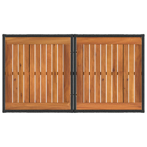 Σετ Καναπέ Κήπου 6 τμχ. Μαύρο και Σκούρο γκρι συνθετικό ρατάν