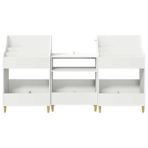Σετ Ραφιών Μέσων 3 τμχ. Λευκό 212 x 46 x 112 cm