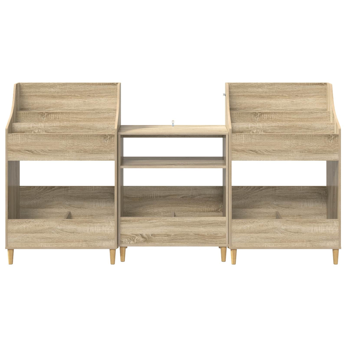 Σετ Ραφιών Μέσων 3 τμχ. Sonoma Δρυς 212 x 46 x 112 cm - Pakobazaar
