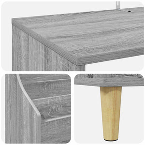 Σετ Ραφιών Μέσων 3 τμχ. Γκρι Sonoma 212 x 46 x 112 cm - Pakobazaar