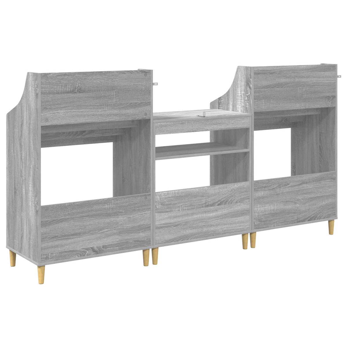 Σετ Ραφιών Μέσων 3 τμχ. Γκρι Sonoma 212 x 46 x 112 cm - Pakobazaar